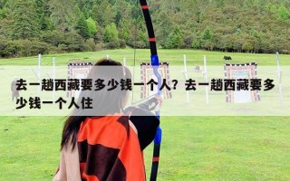 去一趟西藏要多少錢一個人？去一趟西藏要多少錢一個人住