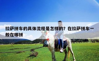 拉薩拼車的具體流程是怎樣的？在拉薩拼車一般在哪拼