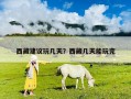 西藏建議玩幾天？西藏幾天能玩完