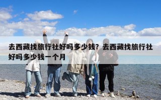 去西藏找旅行社好嗎多少錢？去西藏找旅行社好嗎多少錢一個(gè)月