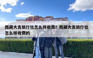 西藏大吉旅行社怎么樣收費？西藏大吉旅行社怎么樣收費的