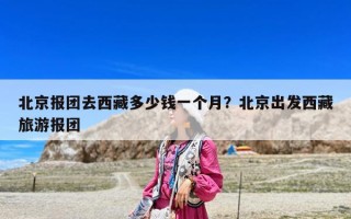 北京報團去西藏多少錢一個月？北京出發西藏旅游報團