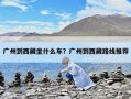 廣州到西藏坐什么車？廣州到西藏路線推薦
