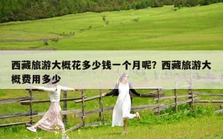 西藏旅游大概花多少錢一個月呢？西藏旅游大概費用多少