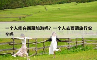 一個人能在西藏旅游嗎？一個人去西藏旅行安全嗎