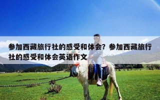 參加西藏旅行社的感受和體會(huì)？參加西藏旅行社的感受和體會(huì)英語(yǔ)作文