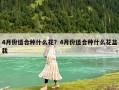 4月份適合種什么花？4月份適合種什么花盆栽