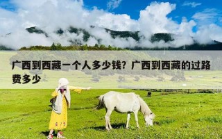 廣西到西藏一個(gè)人多少錢？廣西到西藏的過路費(fèi)多少