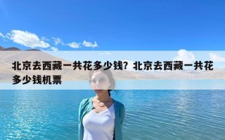 北京去西藏一共花多少錢？北京去西藏一共花多少錢機票