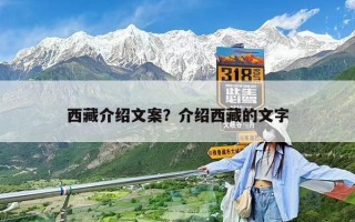 西藏介紹文案？介紹西藏的文字