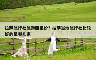 拉薩旅行社旅游團報價？拉薩當?shù)芈眯猩绫容^好的是哪幾家