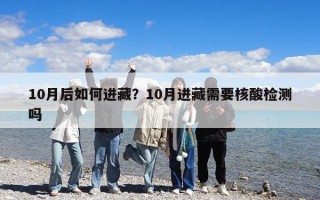 10月后如何進藏？10月進藏需要核酸檢測嗎