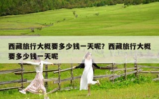 西藏旅行大概要多少錢一天呢?西藏旅行大概要多少錢一天呢 西藏旅行大概要多少錢一天呢?西藏旅行大概要多少錢一天呢