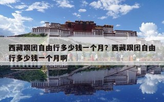 西藏跟團(tuán)自由行多少錢一個月？西藏跟團(tuán)自由行多少錢一個月啊