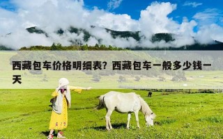 西藏包車價(jià)格明細(xì)表？西藏包車一般多少錢一天