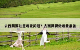 去西藏要注意哪些問題？去西藏要做哪些準備