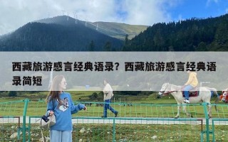 西藏旅游感言經(jīng)典語錄？西藏旅游感言經(jīng)典語錄簡短