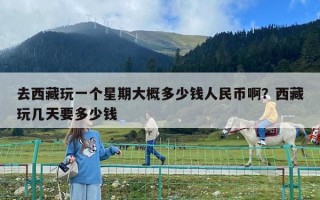 去西藏玩一個星期大概多少錢人民幣?。课鞑赝鎺滋煲嗌馘X