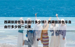 西藏旅游包車自由行多少錢？西藏旅游包車自由行多少錢一公里