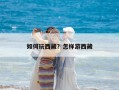 如何玩西藏？怎樣游西藏