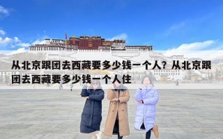 從北京跟團去西藏要多少錢一個人？從北京跟團去西藏要多少錢一個人住